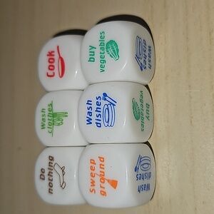 Fun dice for house chores